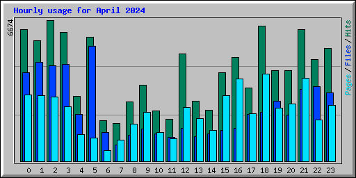 Hourly usage for April 2024